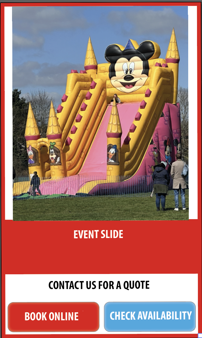 Inflatable Event Slide Hire across Essex and Suffolk